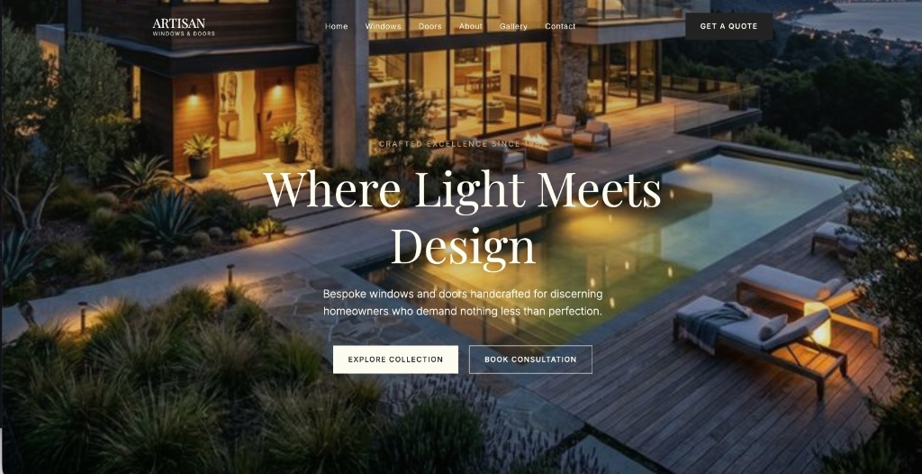 Artisan Windows and Doors Template
